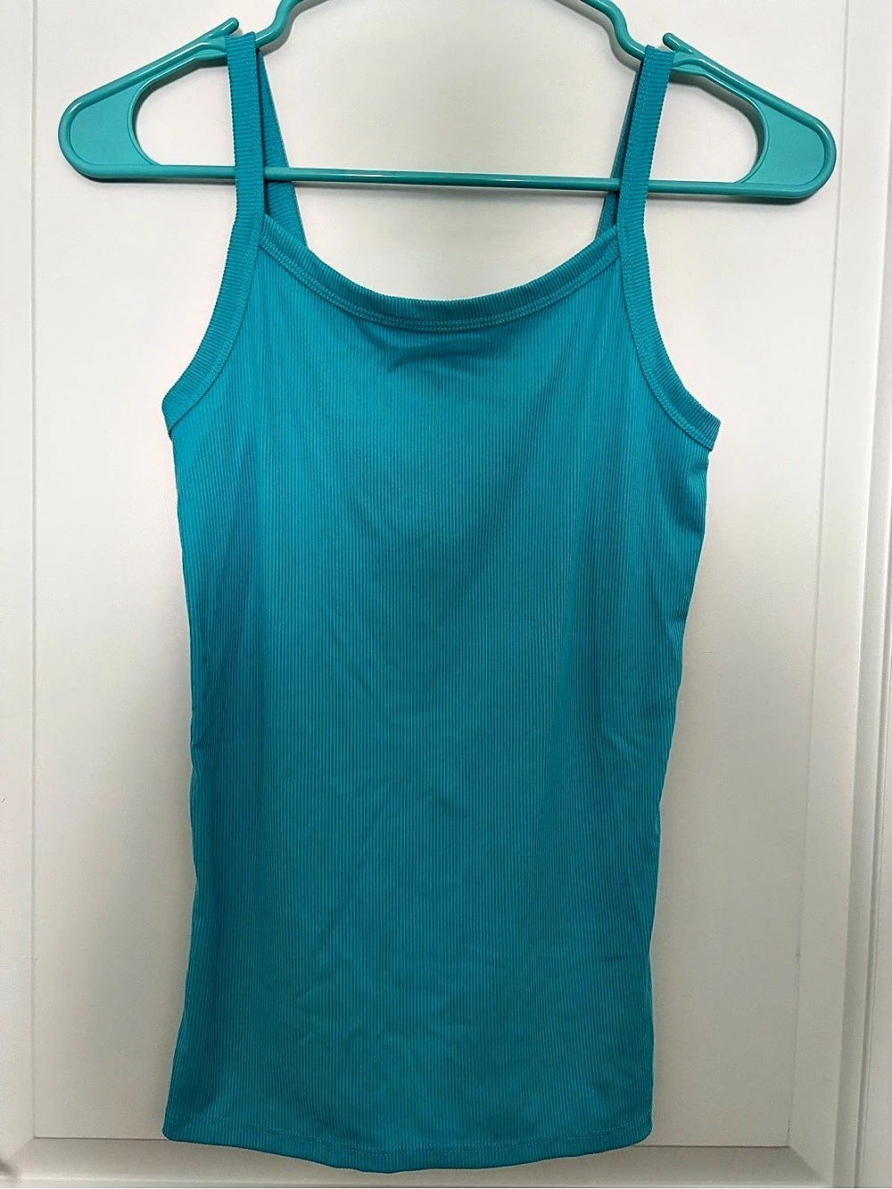 No Boundaries Ribbed Tank Top in Blue Size Medium Like New